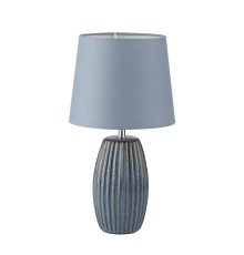 8123/1T COMFI LN25 000 синий, керамика/текстиль Настольная лампа E27 1*60W 220V LAPUNA