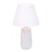 8211/1T CLASSI LN25 белый жемчужный/белый, керамика/текстиль Настольная лампа Е27 1*60W 220V SINNA