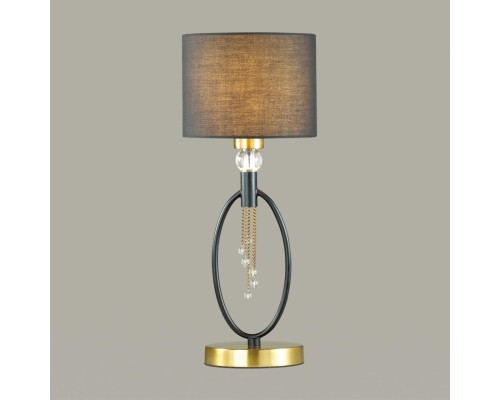 Настольная лампа Lumion 4516/1T античная латунь, черный E27 60W 220V SANTIAGO