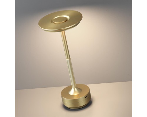 5033/6TL L-VISION ODL24 387 золото матовое/металл/акрил Настольная лампа LED 6W 3000K-5700K 300Лм TET-A-TET