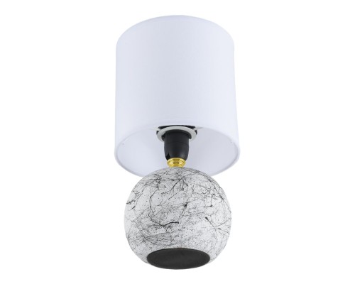 8166/1T COUNTY LN25 000 белый, керамика/текстиль Настольная лампа E14 1*40W 220V VILANA