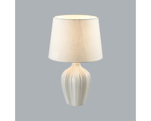 8120/1T COMFI LN26 477 белый, керамика/текстиль Настольная лампа E27 1*60W 220V SONA