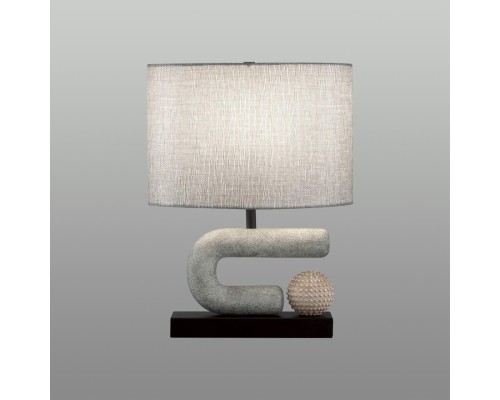 5410/1TA MODERN ODL_EX23 31 черный матов./серый металл/полирезин/ткань Настольная лампа E27 1*60W BAGEL