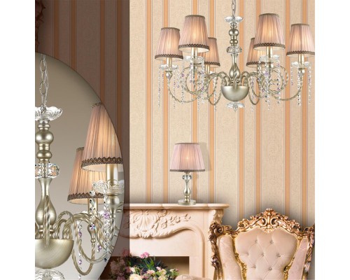 Настольная лампа Odeon Light 3390/1T Aurelia золотой, серебряная патина