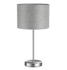 8251/1T MODERNI LN25 000  никель/серый, металл/текстиль Настольная лампа Е27 60W 220V NIKKI