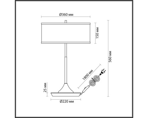 5064/2T MODERN (В 2-Х КОРОБКАХ) ODL24 405 античн.бронза/серо-беж./металл/натур.камен.