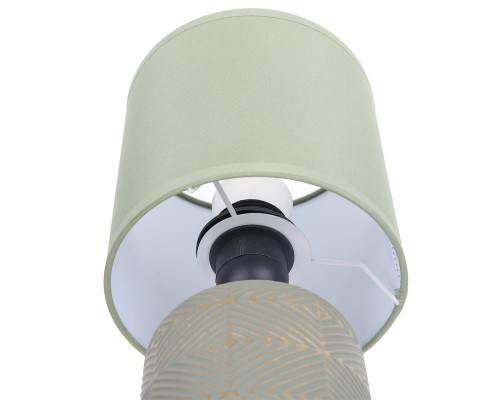 8222/1T MODERNI LN25 зеленый, керамика/текстиль Настольная лампа Е27 1*60W 220V NIANA