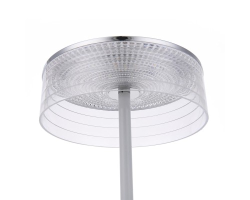 8252/1TL LEDIO LN25 серебро/белый/прозрачный, металл/акрил Настольная лампа LED 7W 400К 220V SATIANA