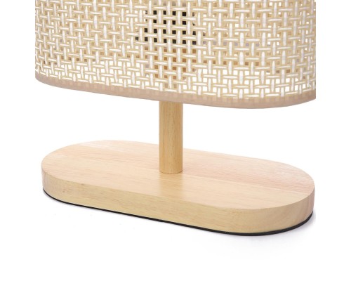 8201/1T COUNTY LN25 бежевый, дерево/текстиль Настольная лампа E27 1*60W 220V MADERANA