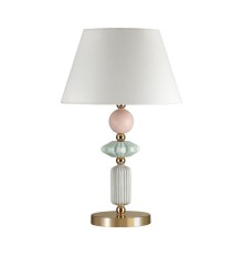 Настольная лампа Odeon Light 4861/1TB CLASSIC ODL_EX22 41 золотой/раноцветн.керамика/абажур E27 1*60W 4861/1TB CANDY