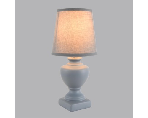 8164/1T CLASSI LN25 000 серый, керамика/текстиль Настольная лампа E14 1*40W 220V BIANKA