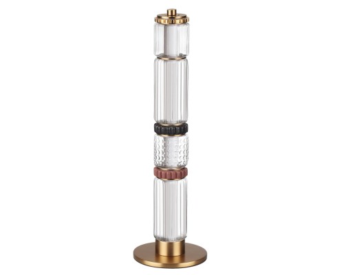 5455/15TL L-VISION ODL_EX26 043 сатин.латунь/терракот/черный Настольная лампа LED 15W 4000K COLLIER