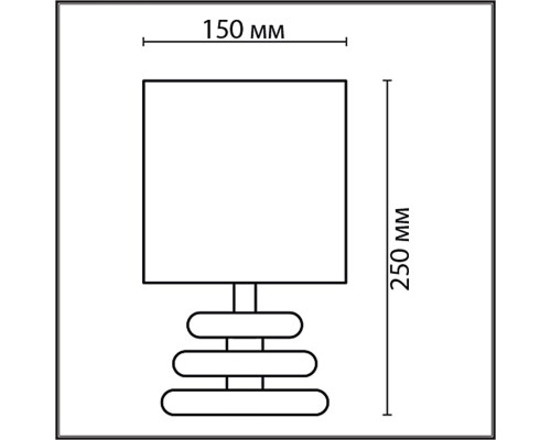 8126/1T COMFI LN25 000 коричневый/бежевый/белый, керамика/текстиль Настольная лампа Е14 1*40W 220V LATZA