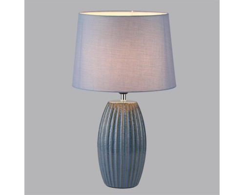 8122/1T COMFI LN25 000 синий, керамика/текстиль Настольная лампа E27 1*60W 220V LAPUNA