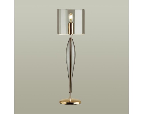 4850/1T STANDING ODL_EX21 дымчатый/золото/стекло Высокая Лампа E27 1*60W TOWER