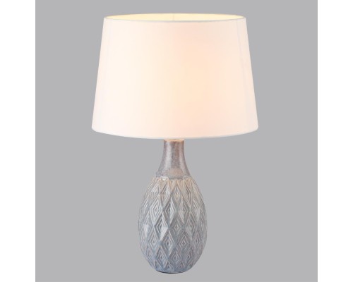 8138/1T MODERNI LN26 494 серый/белый, керамика/текстиль Настольная лампа Е27 1*60W 220V YARA