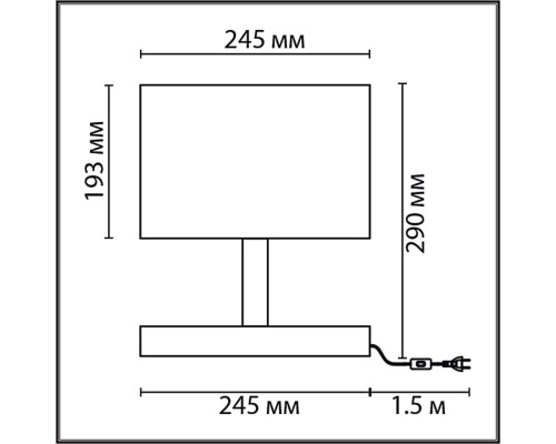 8201/1T COUNTY LN25 бежевый, дерево/текстиль Настольная лампа E27 1*60W 220V MADERANA