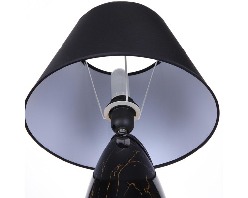 8219/1T CLASSI LN25 черный, керамика/текстиль Настольная лампа Е27 1*60W 220V SHARLIN