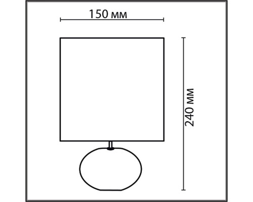 8135/1T MODERNI LN26 485 бежевый, керамика/текстиль Настольная лампа Е14 1*40W 220V RAMORA