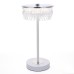 8253/1TL LEDIO LN25 серебро/белый/прозрачный, металл/акрил Настольная лампа LED 7W 4000К 220V SATIANA