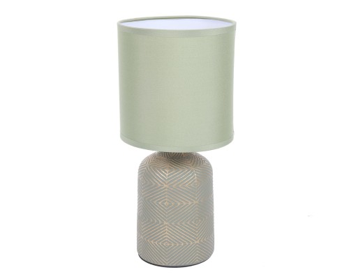 8222/1T MODERNI LN25 зеленый, керамика/текстиль Настольная лампа Е27 1*60W 220V NIANA