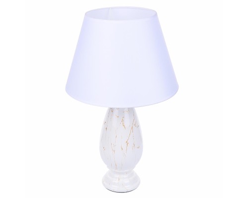 8218/1T CLASSI LN25 белый, керамика/текстиль Настольная лампа Е27 1*60W 220V SHARLIN