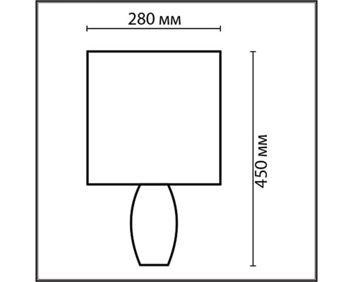 8122/1T COMFI LN25 000 синий, керамика/текстиль Настольная лампа E27 1*60W 220V LAPUNA