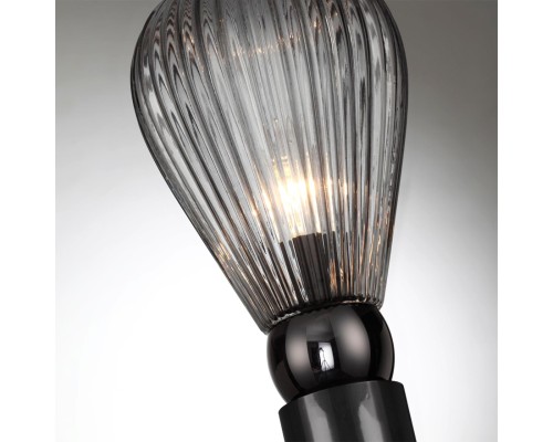 5417/1T MODERN ODL_EX23 17 черный хром/дымчатый/металл/стекло Настольная лампа E14 1*40W ELICA