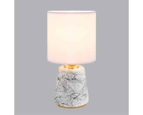 8169/1T COUNTY LN25 000 белый/серый керамика/текстиль Настольная лампа E14 1*40W 220V GIATA