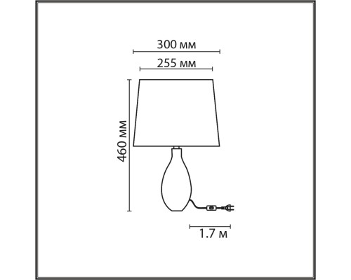 8137/1T MODERNI LN25 красный/белый, керамика/текстиль Настольная лампа Е27 1*60W 220V YARA