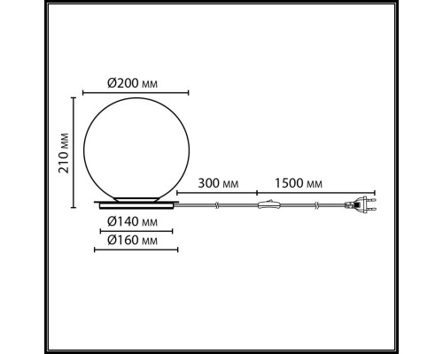 7109/1TL MIDCENT ODL26 519 светильник металл/стекло/бронза/белый IP20 E27 5W 220-240V MAGIA