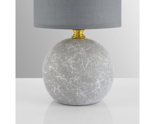 8165/1T COUNTY LN25 000 серый, керамика/текстиль Настольная лампа E14 1*40W 220V VILANA
