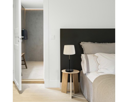 8302/1T MODERNI бронза/черный/бежевый, металл/текстиль Настольная лампа E27 1*60W 220V TUNE