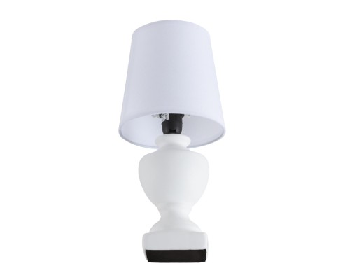 8163/1T CLASSI LN25 000 белый, керамика/текстиль Настольная лампа E14 1*40W 220V BIANKA