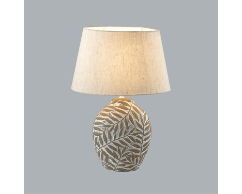 8134/1T MODERNI LN25 381 бежевый, керамика/текстиль Настольная лампа E27 1*60W 220V RAMORA