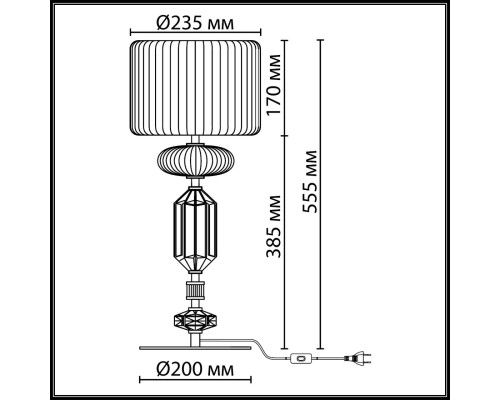 5414/2TA MODERN ODL_EX26 античная бронза/терракот/синий/металл/керамика Настольная лампа E14 2*40W TERRA