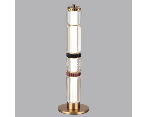 5455/15TL L-VISION ODL_EX26 043 сатин.латунь/терракот/черный Настольная лампа LED 15W 4000K COLLIER