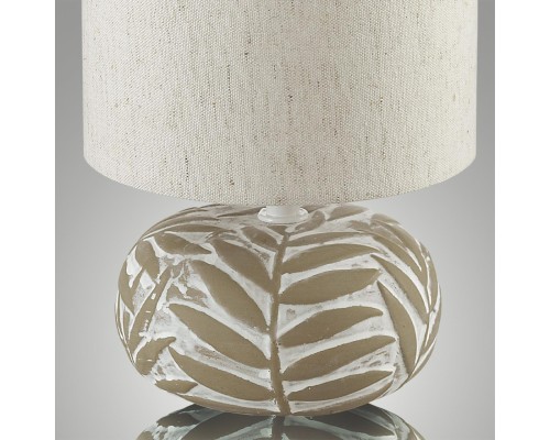 8135/1T MODERNI LN26 485 бежевый, керамика/текстиль Настольная лампа Е14 1*40W 220V RAMORA