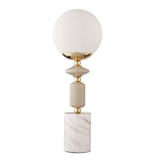 6580/1T CLASSI LN24 французское золото, серый/белый металл, керамика/стекло Лампа настольная E14 1*40W 220V VIVIEN