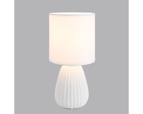 8159/1T COUNTY LN25 000 белый, керамика/текстиль Настольная лампа E14 1*40W 220V ASELA