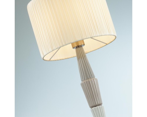 5403/1T CLASSIC ODL_EX23 33 бронзовый/светло-коричневый/кремовый металл/керамика/ткань Настольная лампа E27 1*60W LATTE