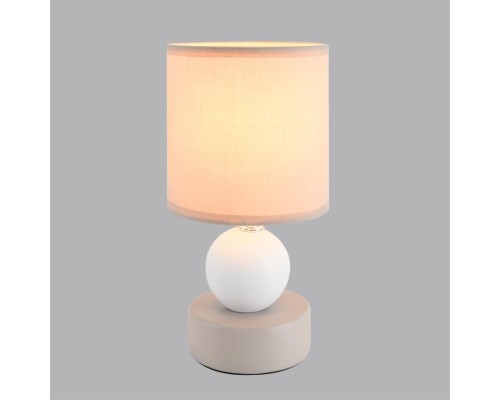 8180/1T MODERNI LN25 000 светло-серый, керамика/текстиль Настольная лампа E14 1*40W 220V LALANA