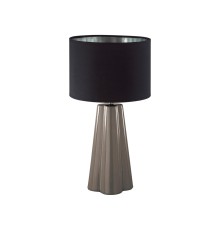 8125/1T COMFI LN25 376 черный/серый, керамика/текстиль Настольная лампа E27 1*60W 220V HINAMI