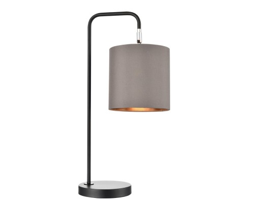 8037/1T MODERNI LN25 черный/серый/золотой, металл/текстиль Настольная лампа Е27 60W 220V ELSA
