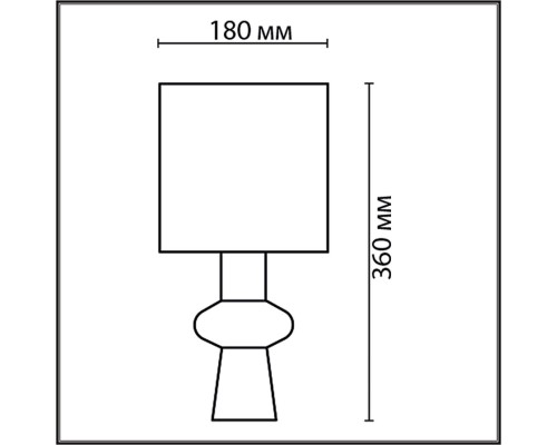 8129/1T MODERNI LN25 000 серый, керамика/текстиль Настольная лампа E27 1*60W 220V SEGI