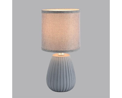 8161/1T COUNTY LN25 000 серый, керамика/текстиль Настольная лампа E14 1*40W 220V ASELA