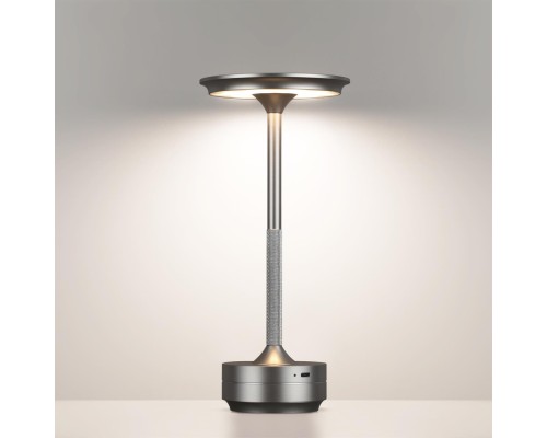 5035/6TL L-VISION ODL24 387 никель/металл/акрил Настольная лампа LED 6W 3000K-5700K 300Лм TET-A-TET