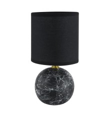 8167/1T COUNTY LN25 000 черный, керамика/текстиль Настольная лампа E14 1*40W 220V VILANA