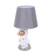 8208/1T MODERNI LN25 белый/серый, керамика/текстиль Настольная лампа Е27 1*60W 220V ATLAS