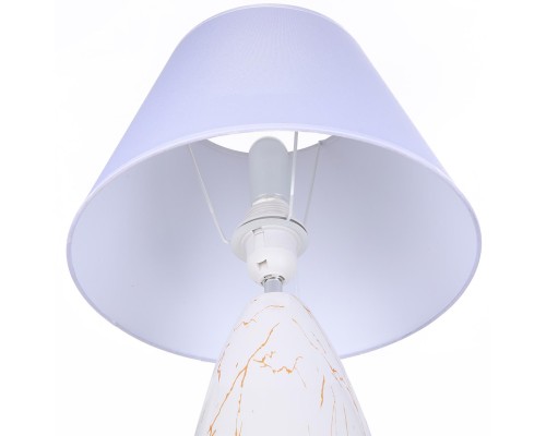 8218/1T CLASSI LN25 белый, керамика/текстиль Настольная лампа Е27 1*60W 220V SHARLIN